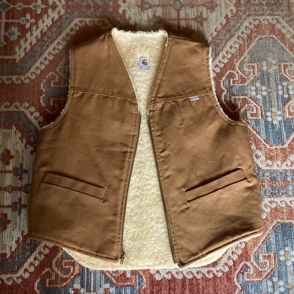 Carhartt Other - Carhartt Brown Sherpa-Lined Vest